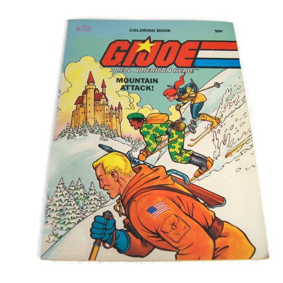 G.I.Joe Coloring Book - Mountain Attack! A Real American Hero - Marvel Books 80s - Picture 1 of 6